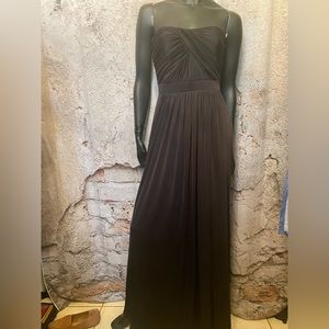 Dessy Collection Black Maxi Off The Shoulder Dress